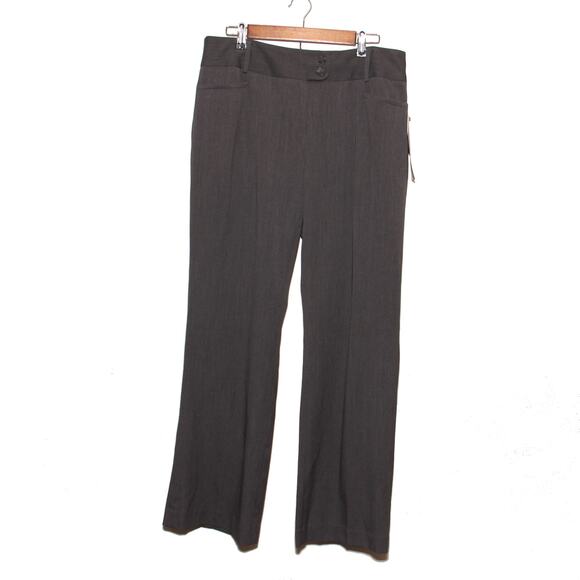 NEW Rafaella Gray Stretch Gabardine Pants Size 12 Curvy fit - Picture 1 of 10
